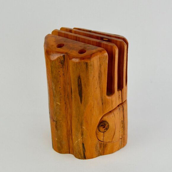 Richard Rothbard Natural Tree Wood Desk Organizer - Picture 3 of 8